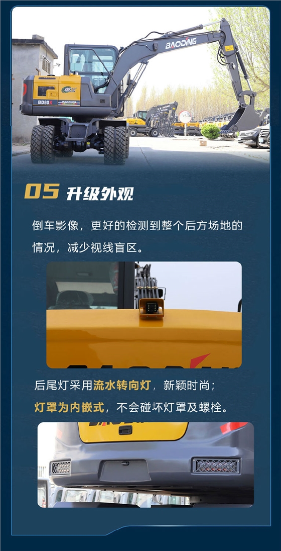 寶鼎BD80X輪式挖掘機