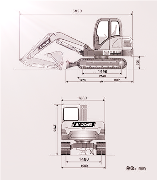 寶鼎60<a href='/product/' class='keys' title='點(diǎn)擊查看關(guān)于挖掘機(jī)的相關(guān)信息' target='_blank'>挖掘機(jī)</a>參數(shù)